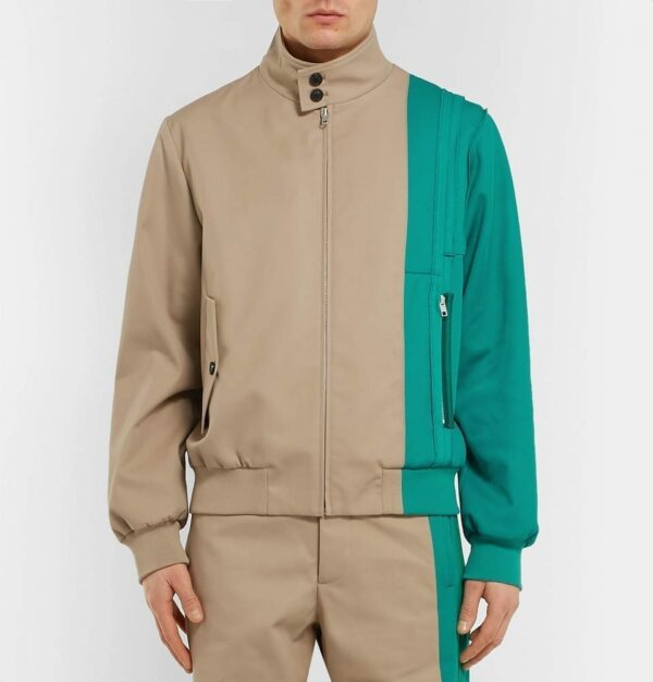 Two-Tone Gabardine And Piqué Jacket – Image 4