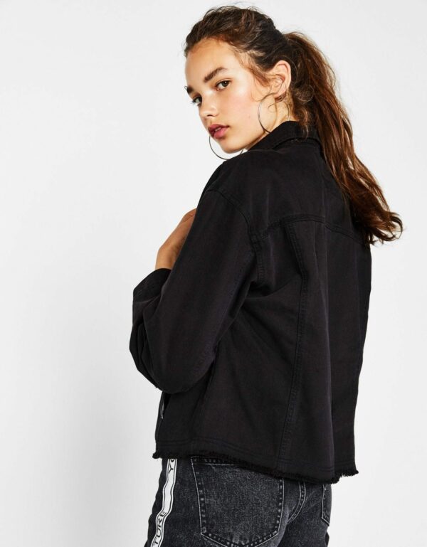 Black Denim Jacket – Image 2