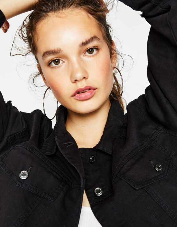 Black Denim Jacket – Image 3