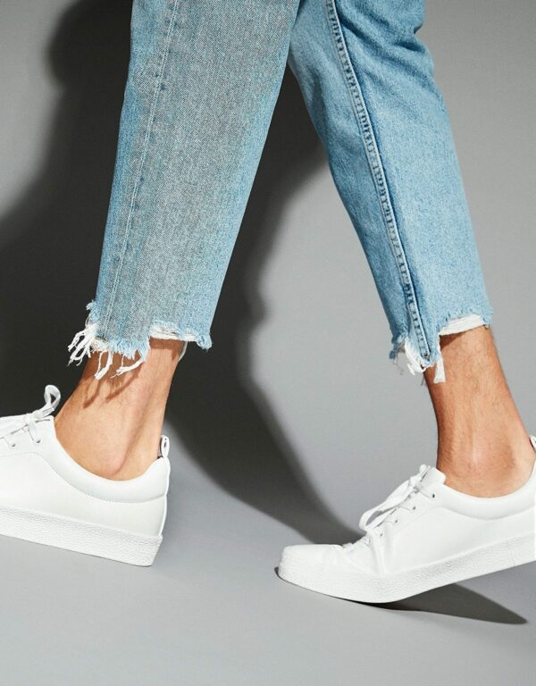 White Textured Sneakers – Image 5