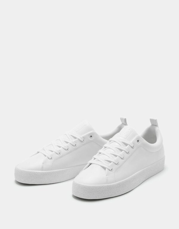 White Textured Sneakers – Image 3