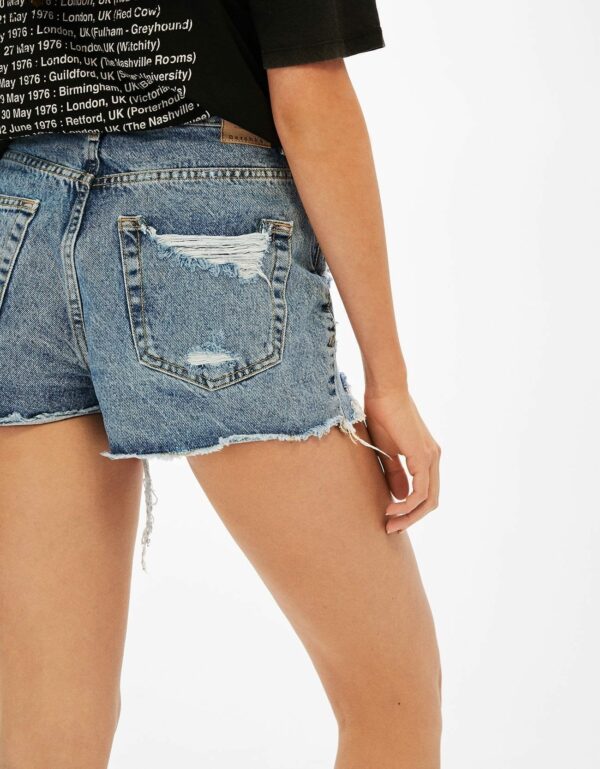 High Waist Denim Shorts – Image 3