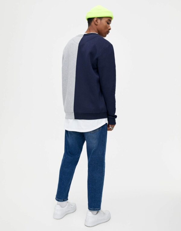 Two-tone Sweatshirt With Neon Detail – Image 3