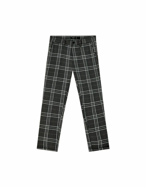 Chino Trousers With Large Checks