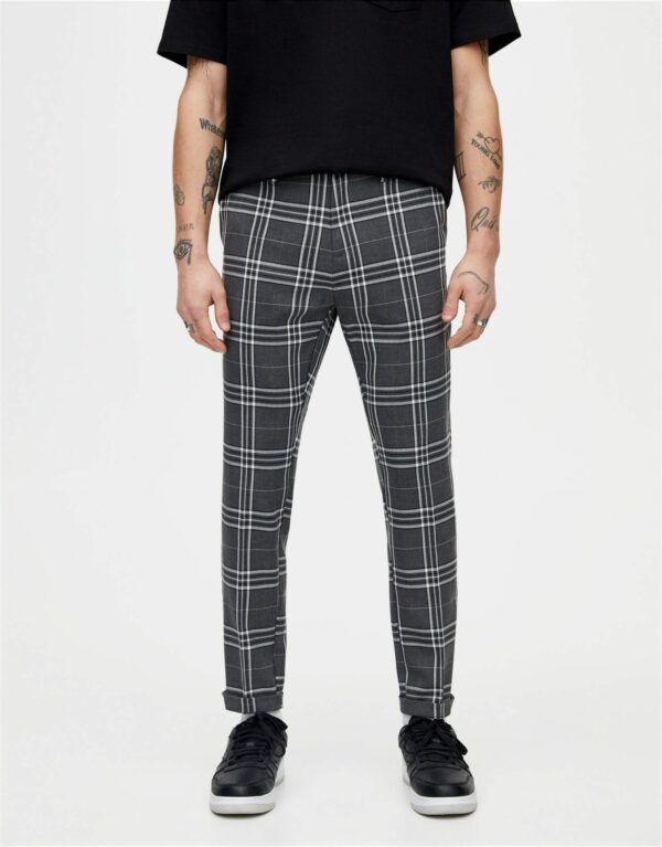 Chino Trousers With Large Checks – Image 3